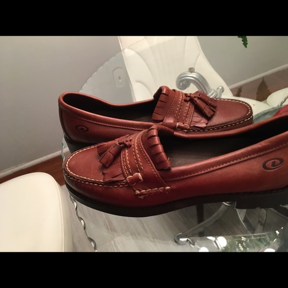 New Dexter Handcrafted Tassel Brown Leather Sz 10W - Picture 4 of 7
